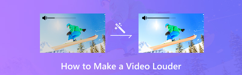 動画の音量を上げる