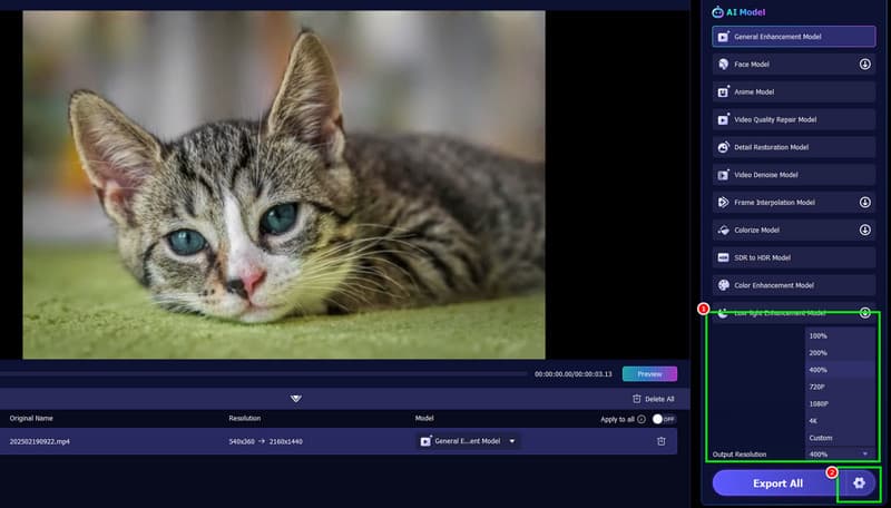 Output Resolution Settings Vidhex（Output Resolution と Settings ／ Vidhex）