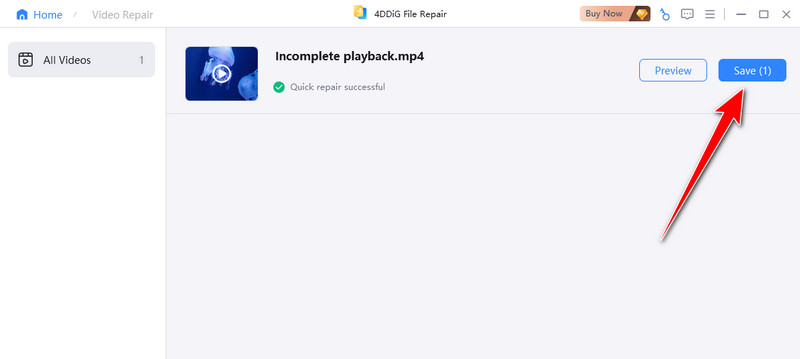 保存ボタン 4DDiG