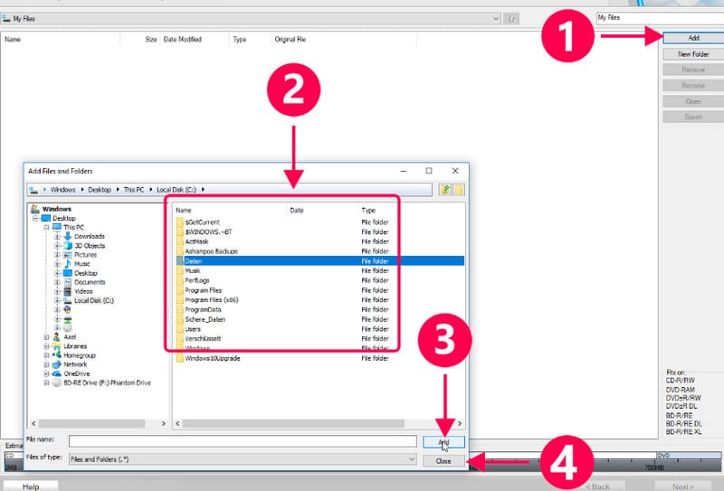 ファイルを追加