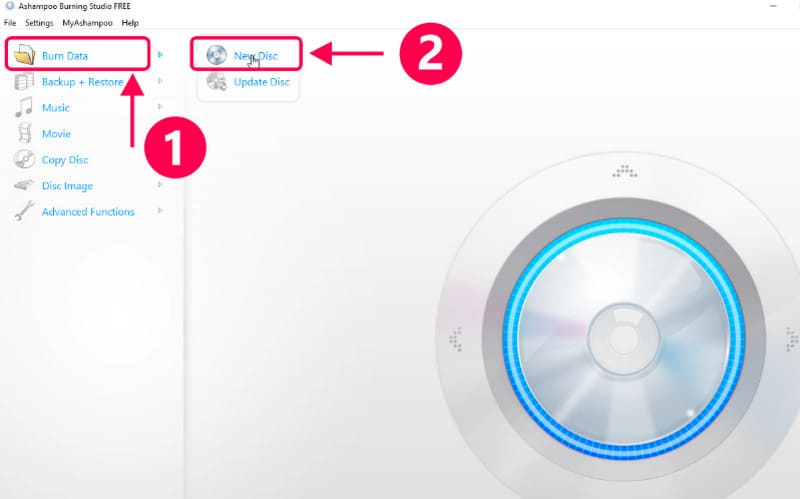 新しいディスク