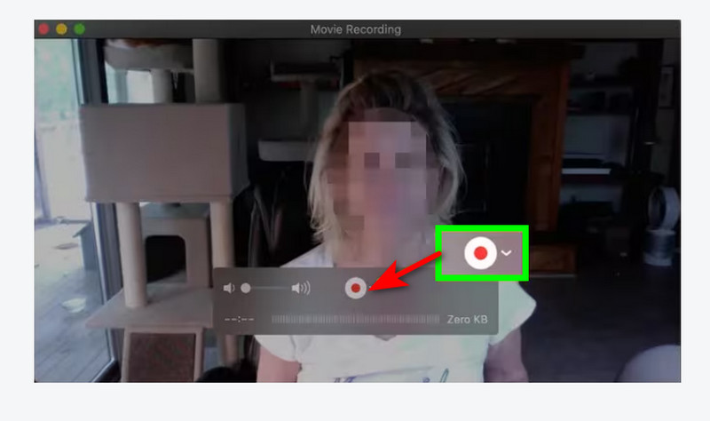 QuickTimeの開始ボタン