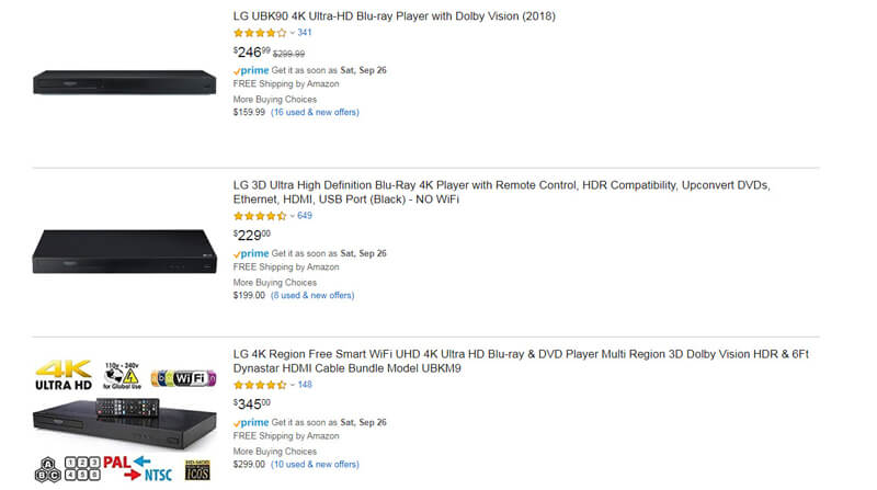 4Kブルーレイプレーヤーのハードウェア