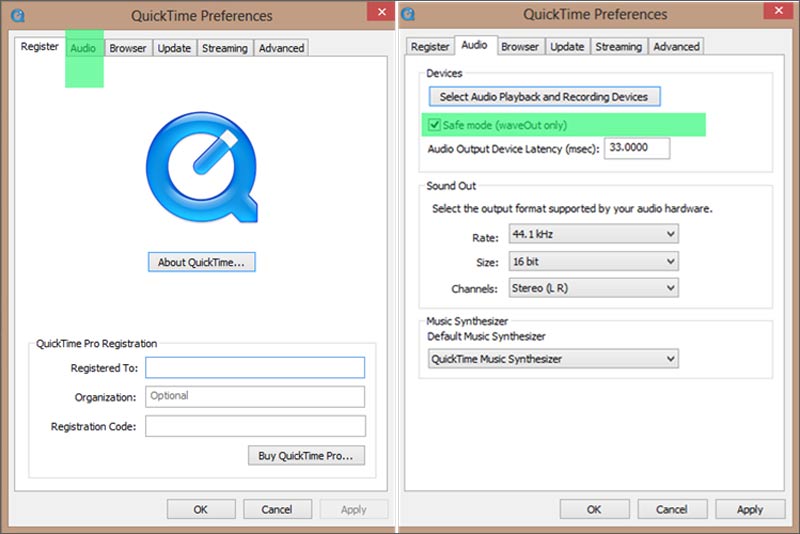 環境設定を調整