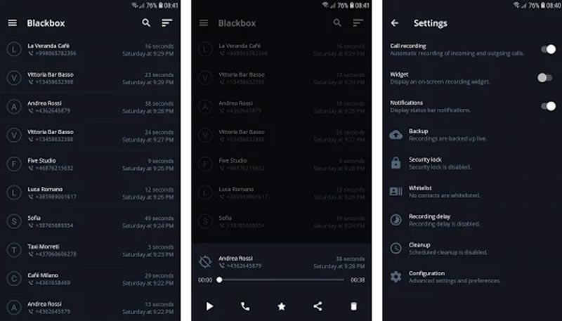 Blackbox call recorder