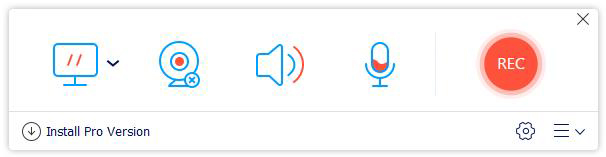 無料のオンライン画面レコーダーインターフェイス