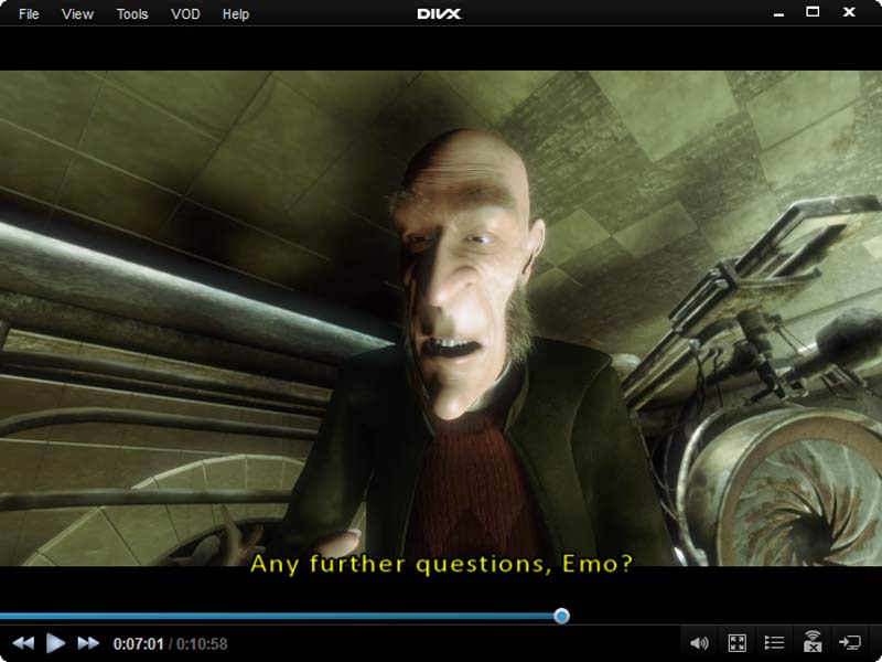 認定デバイスで DivX を再生する