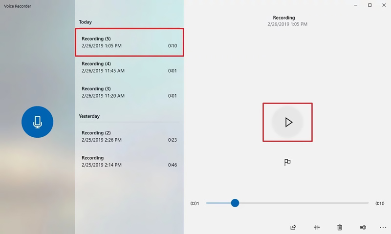 Windows 11の音声録音を再生