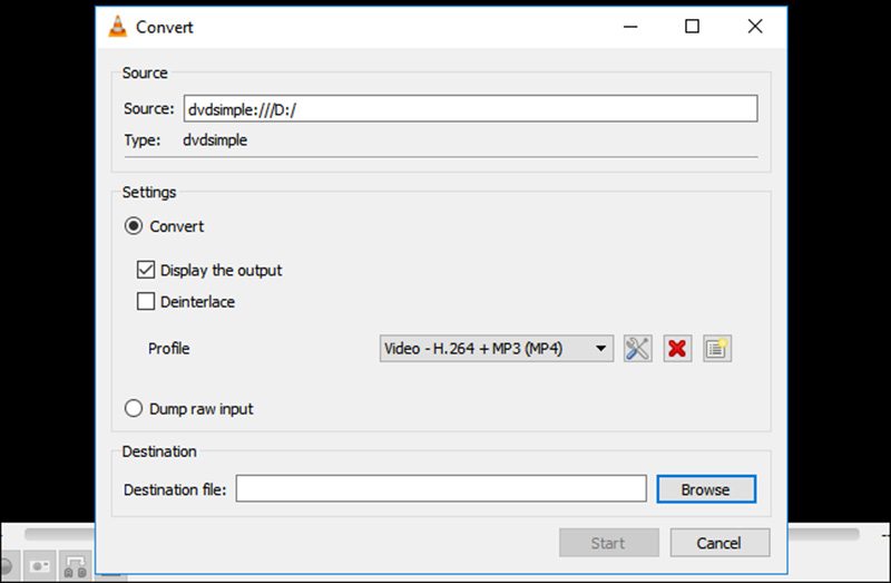 VLC で DVD をリッピングする
