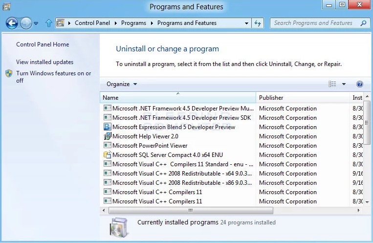 プログラムと機能