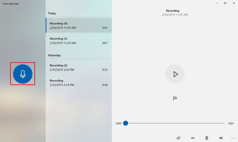 Windows 11 Voice Recorderで音声を録音