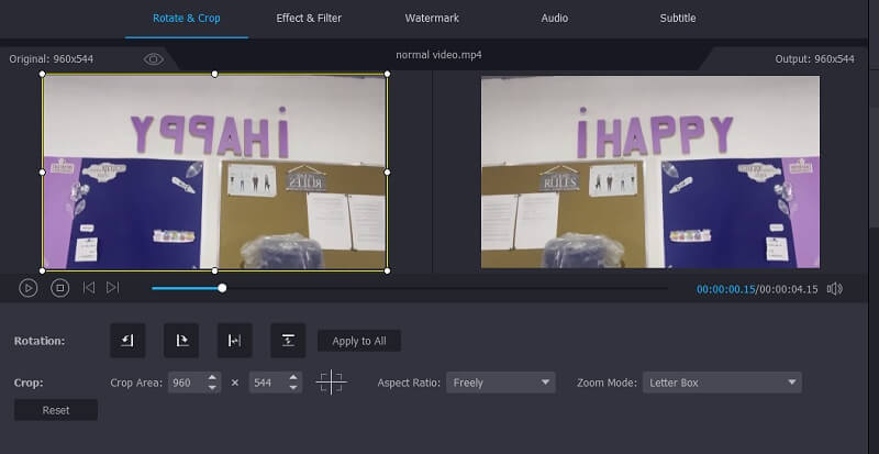 横向き動画を投稿する