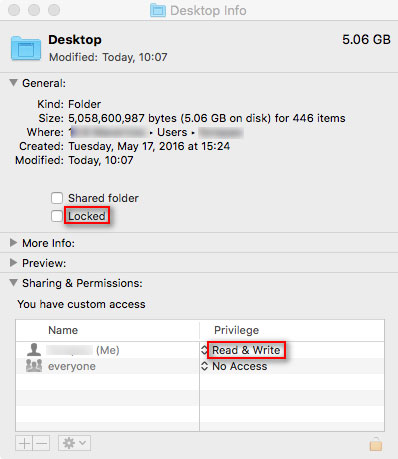 ロックのチェックを外す