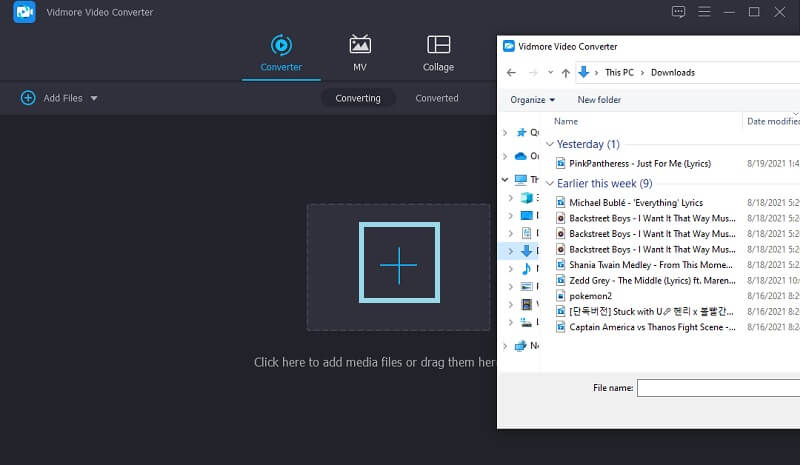 動画をインポート