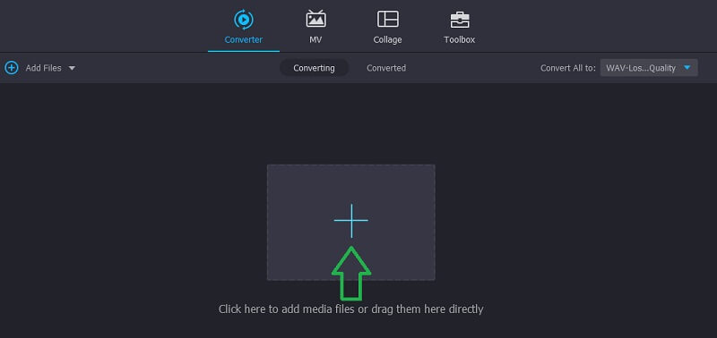 VidmoreVSアップロードACファイル