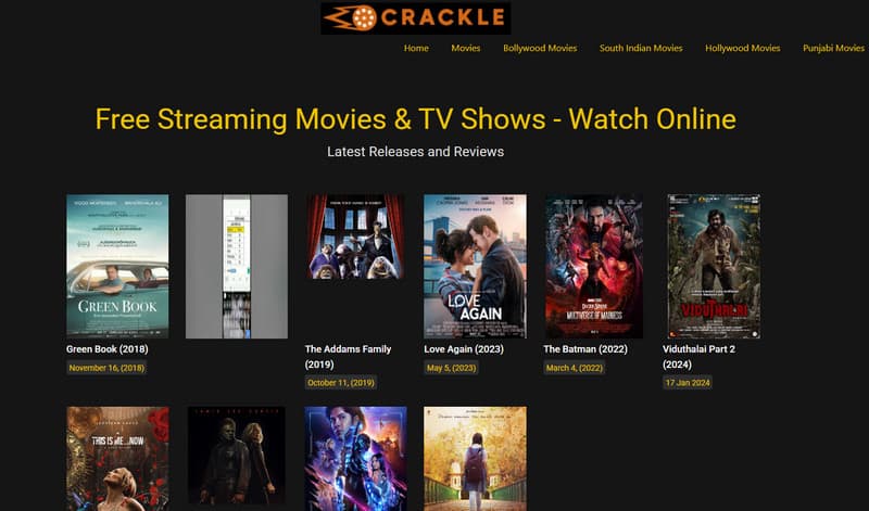 Crackle 123movies 代替サイト