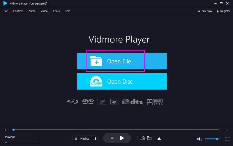 Open File Vidmore